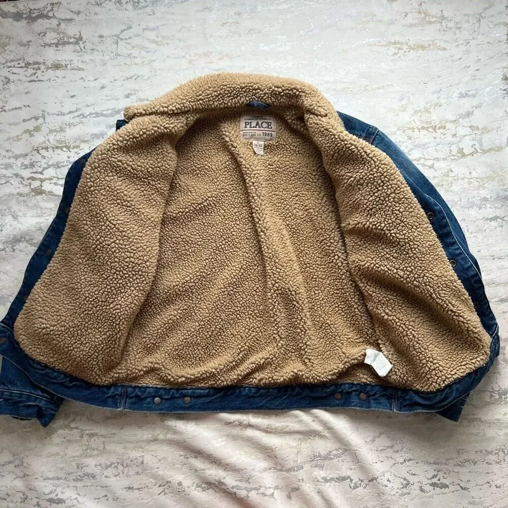 Children’s Place Fleece Lined Denim Jacket